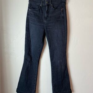 Veronica Beard Black Flare Wide Leg Jeans